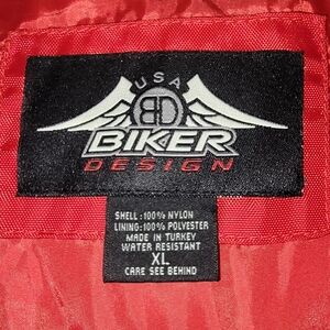 Red & Black safety strip Harley Davidson Jacket XL ladies